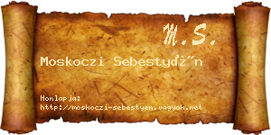 Moskoczi Sebestyén névjegykártya